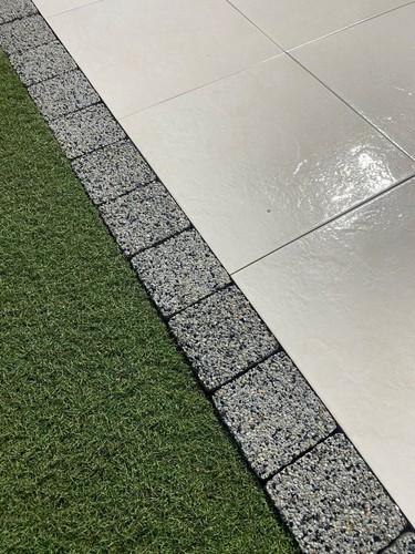 Garden edging border grey - edging,