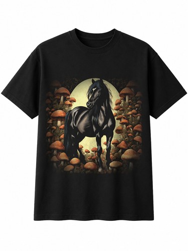 Graphic highland pony with - highland,