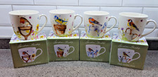 Garden Birds Mugs 4 Different
