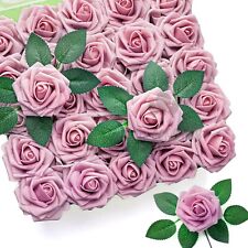 50 Pcs Large 6CM Artificial Flowers Foam Rose Heads Wedding Party Decor Bouquet