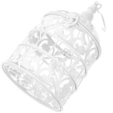 White wire bird cage - wire,