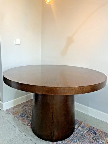 Crate barrel orion - round, oak