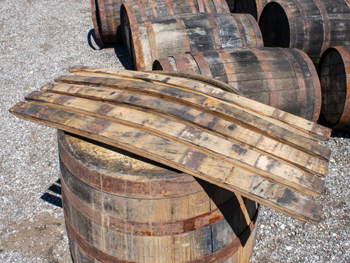 Whiskey barrel staves - barrel,