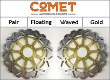 Yamaha FZS 600 S Fazer 2000-2001 [Pair Front Comet WF-Series Gold Brake Discs]
