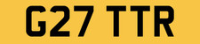 GTR THEME 2 DIGIT REG NUMBER PLATE G27 TTR NISSAN GT-R R35 GT R GTS V6 ULTIMA