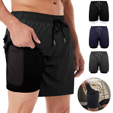 Men 2 in 1 Running Shorts
