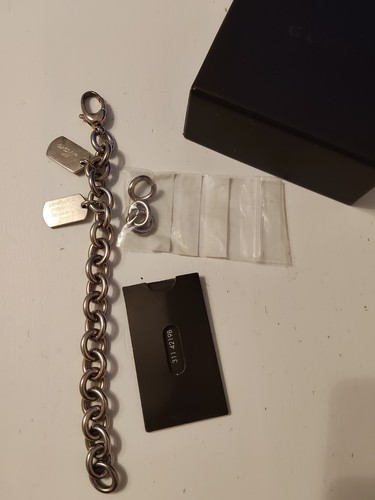 Ladies gucci dog tag bracelet - gucci,