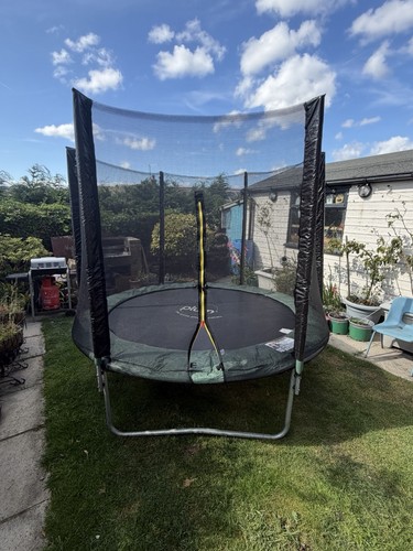 Plum round trampoline - plum, 8