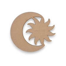 Sun Moon Shapes MDF Wooden