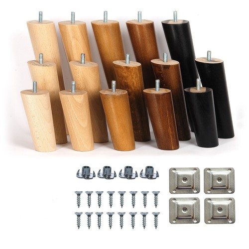 Wooden angled round cone - 4x,