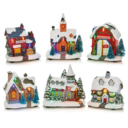 Christmas mini led village - led,