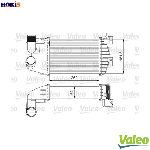 Charge air cooler 818627 for - charge,