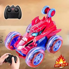 Spiderman RC Stunt Car Remote Control Cars Toys for Boys Girls Birthday Gifts UK