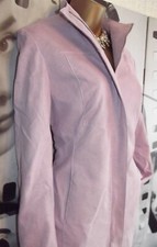 Karen Millen Dusky Pink Suede Effect Collarless Coat