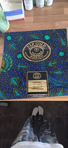 Gold african wax print - gold,
