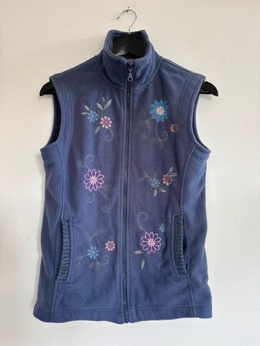 Damart purple floral fleece - damart,