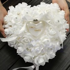 Heart Rose Flower Ring Bearer