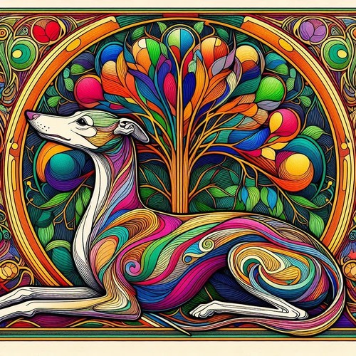 Greyhound lurcher - greyhound, ,