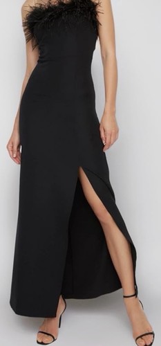 Zara black maxi dress with - maxi,