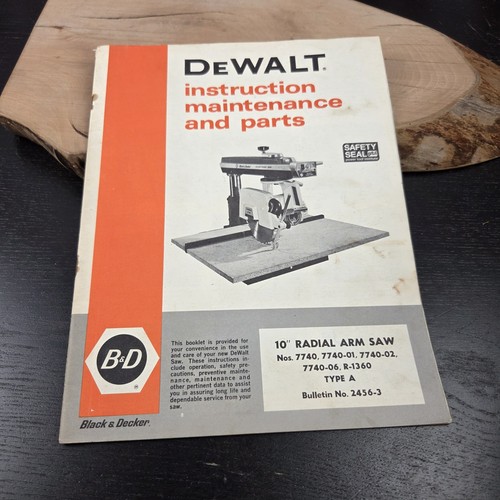 Dewalt instruction maintenance - dewalt,
