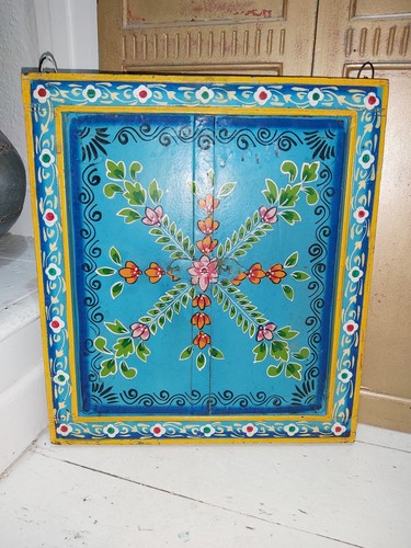 Antique hand painted wooden - hand,