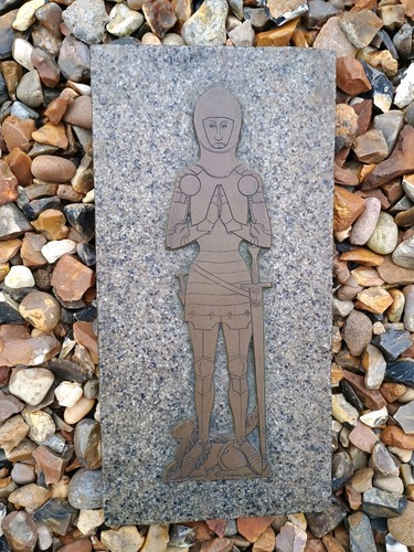 Vintage brass rubbing plaque - rubbing,