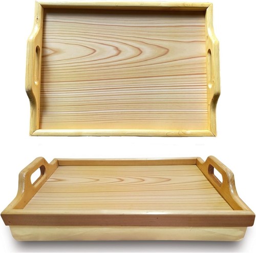 Wooden lap tray with bean - lap,