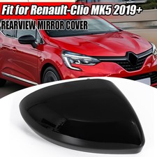 Right Door Wing Mirror Cover Cap Case Black Gloss For 2019-2025 Renault Clio MK5
