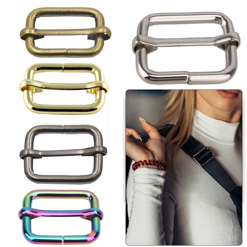 Metal tri glide slide buckles