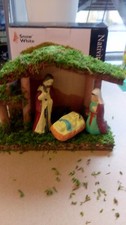 Small nativity set. Christmas