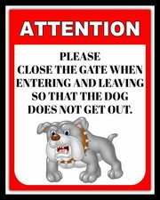 PLEASE CLOSE THE GATE SO THAT