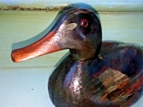 Lovely vintage wooden decoy - vintage,