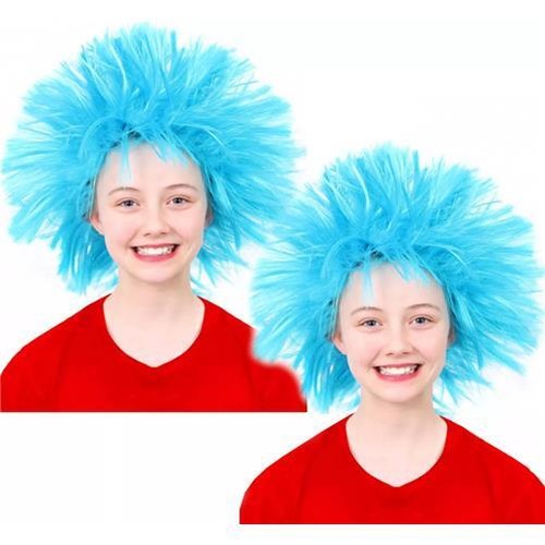 Blue spike wig - spike,