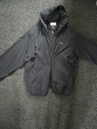 Lacoste woven zip jacket black - woven,