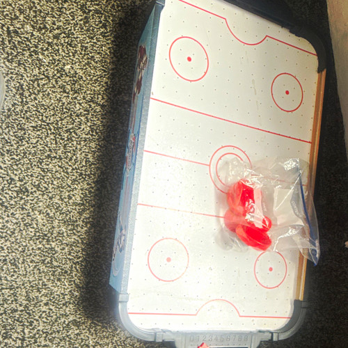 Tabletop air hockey game - tabletop, table