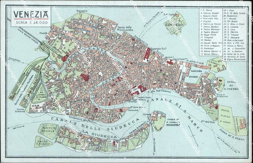 Bm54 postcard venice - bm54,