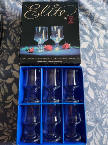 Boxed vintage set six dema - of,