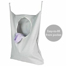 Door Hanging Laundry Basket Over The Door  Bedroom Laundry Hamper with 2 Hooks