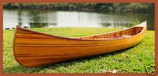 Cedar Strip Built Canoe Wooden