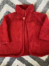 Baby Girl Knitted Red Bolero