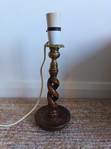 Antique brass oak barley - oak,
