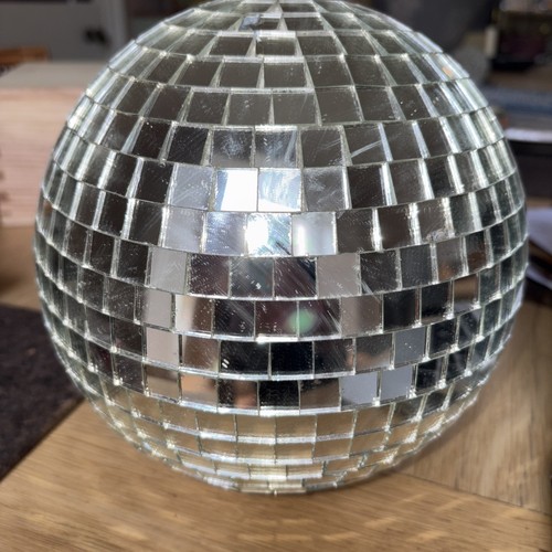 Disco ball silver mirror - disco,