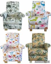 Children's Armchairs Animals Safari Kids Chairs Bedroom Nursery Girls Boys Small