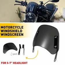Universal Motorcycle Front Headlight Windshield Windscreen Screen Deflector 1PCS