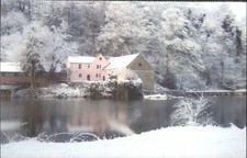 DURHAM, PINK HOUSE CORN MILL, County Durham - Vintage POSTCARD