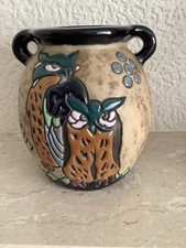 Owl Vase Austrian Amphora