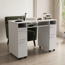 Pro Manicure Nail Table Manicure Desk Nail Desk with Dust Collector Beauty Salon