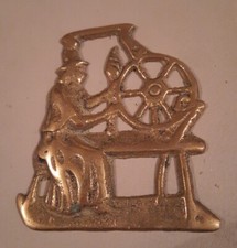 Vintage Horse Brass Welsh Lady