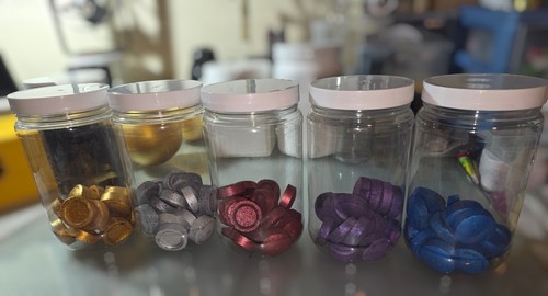 Multicolor charcoal tablets - charcoal,