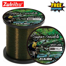 ZUKIBO 500m/2000m Invisible Spotted Fishing Line Super Strong Monofilament Line
